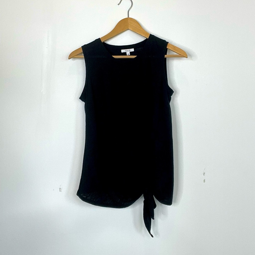 Stella & Dot Ava Tie Tank Black Size XS